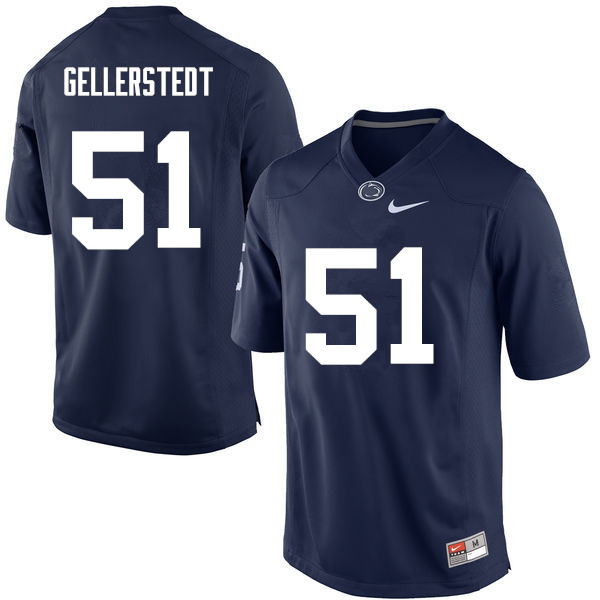 Men Penn State Nittany Lions #51 Alex Gellerstedt College Football Jerseys-Navy